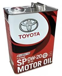    Toyota 0W-20 Motor Oil API SP, ILSAC GF-6A, 4 (. . )  |   0888013205